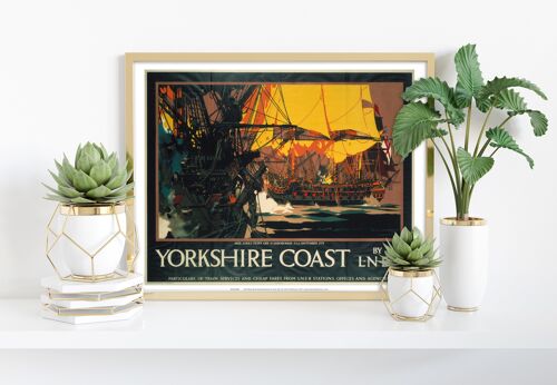 Yorkshire Coast - Paul Jones Sept 1779 Art Print