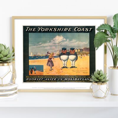 Alice im Ferienland - die Küste von Yorkshire - Kunstdruck