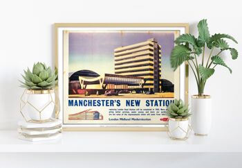 La nouvelle gare de Manchester - 11X14" Premium Art Print