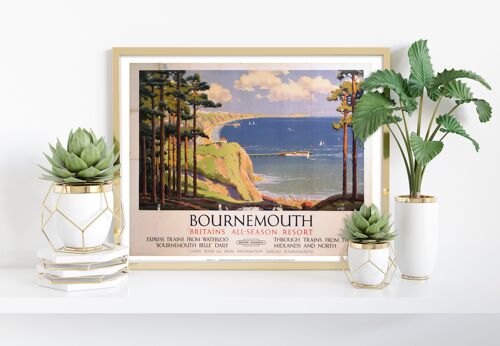 Bournemouth - Britains All Season Resort - 11X14” Art Print