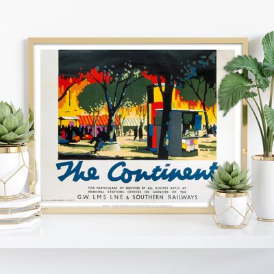 El continente - Impresión de arte premium de 11X14”
