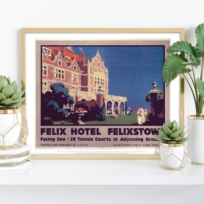Felix Hotel a Felixstowe, Lner - Stampa d'arte