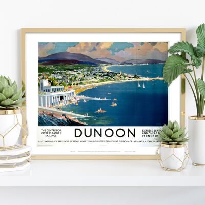 Dunoon - Clyde Pleasure Sailings Küstenlinie Kunstdruck
