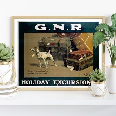 Gnr Holiday Excursions - Every Dog Has His Day - Art Print