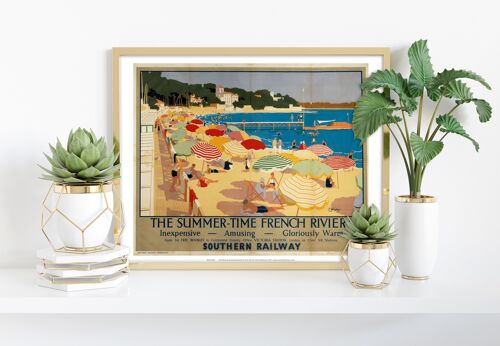 Summer-Time French Riviera - Art Print
