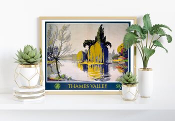 Thames Valley - Gwr et chemin de fer du sud - 11 X 14" Art Print