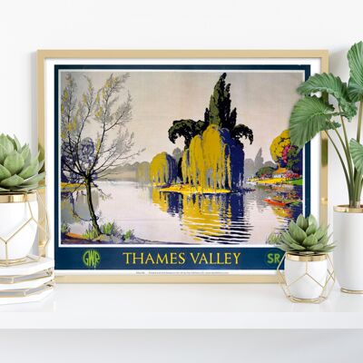 Thames Valley - Gwr And Southern Railway - 11X14” Art Print