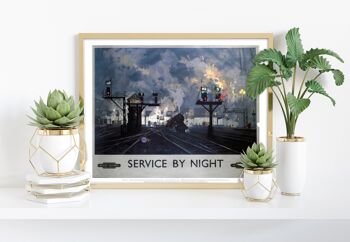 Service de nuit - British Railways - Impression artistique Premium