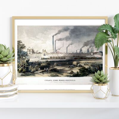 Cyclope Steel Works Sheffield - 11X14" Premium Art Print