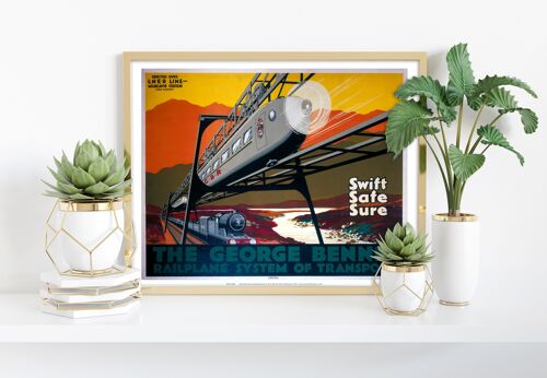 George Bennie Railplane System - Art Print