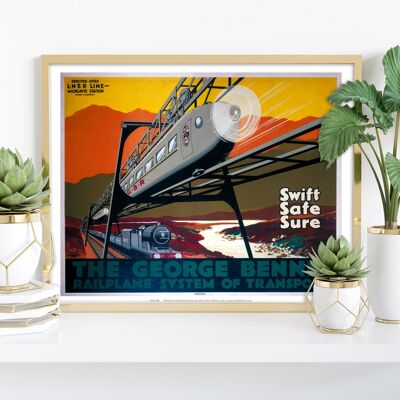 George Bennie Railplane System - Art Print