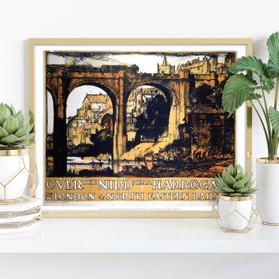 Over The Nidd Near Harrogate – Premium-Kunstdruck im Format 11 x 14 Zoll