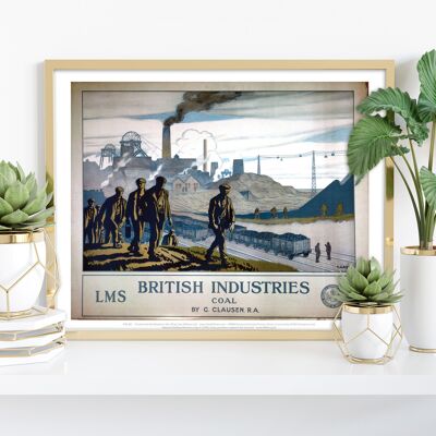 Lms British Industries Coal - Stampa d'arte premium 11 x 14".