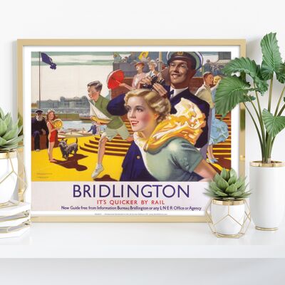 Bridlington, Quicker By Rail - Seaside Fun - Art Print