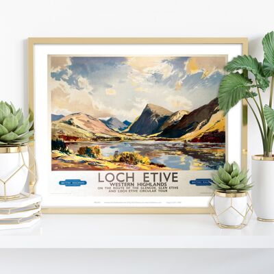 Loch Etive Western Highlands - Stampa d'arte