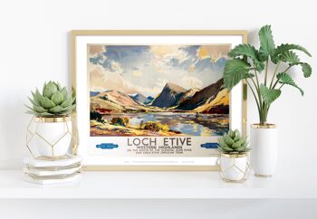 Loch Etive Western Highlands - Impression artistique