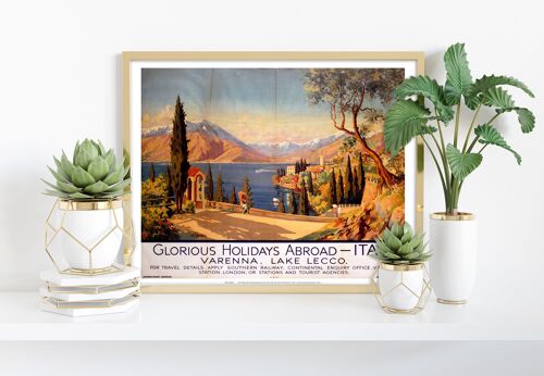 Italy Varenna Lake Lecco -Art Print
