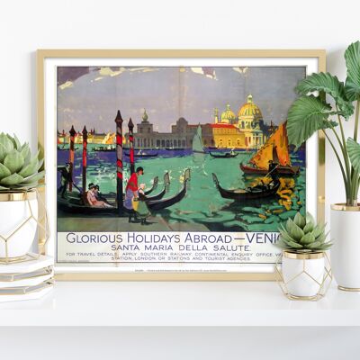Venice Santa Maria - Glorious Holidays Abroad - Art Print