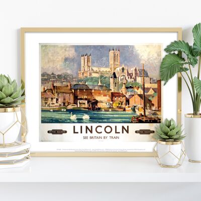 Lincoln - British Railways - Stampa d'arte premium 11 x 14".