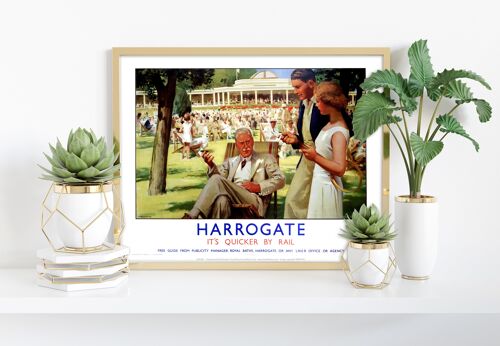 Harrogate - Quicker By Rail - 11X14” Premium Art Print