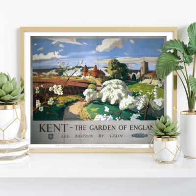 Kent – Der Garten von England – Premium-Kunstdruck im Format 11 x 14 Zoll