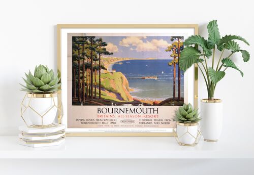 Bournemouth - Britains All-Season Resort - 11X14” Art Print