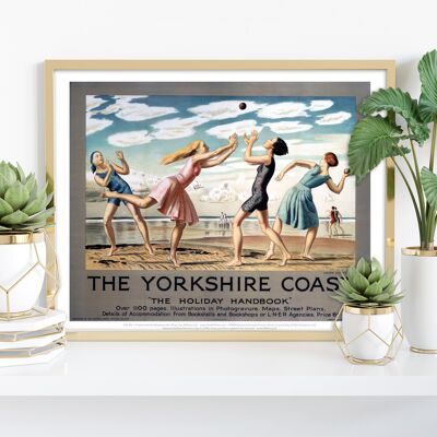 La côte du Yorkshire - Manuel de vacances - Impression d'art premium
