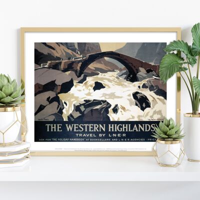 Das westliche Hochland – Premium-Kunstdruck im Format 11 x 14 Zoll