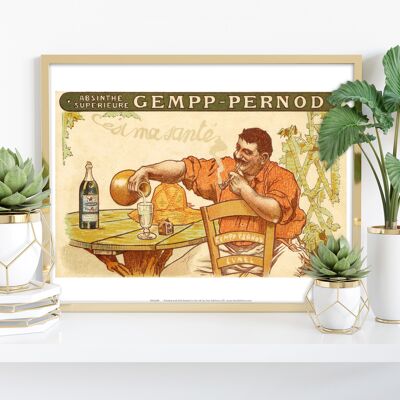 Gemp-Pernod, Assenzio Superieure - 11X14" Stampa d'arte premium