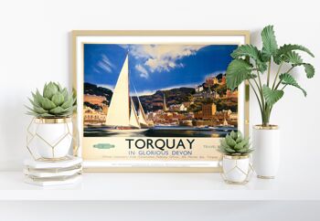 Torquay - Dans le Glorious Devon - 11X14" Premium Art Print