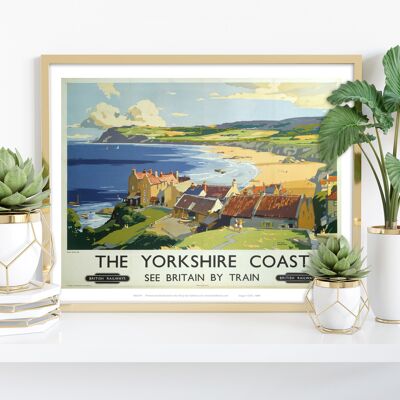 La côte du Yorkshire - Robin Hood's Bay - Impression artistique Premium