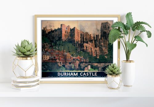 Durham Castle, A Postcard - 11X14” Premium Art Print