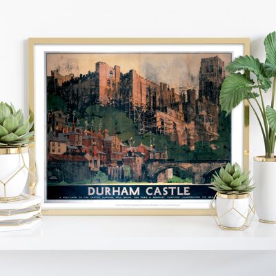 Durham Castle, eine Postkarte – 11 x 14 Zoll Premium-Kunstdruck