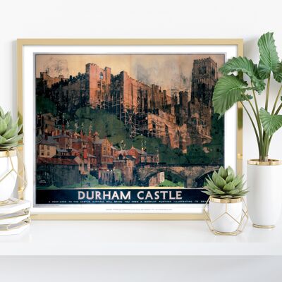 Durham Castle, A Postcard - 11X14” Premium Art Print