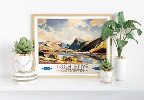 Loch Etive, Western Highlands - 11X14” Premium Art Print