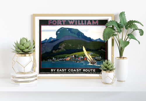 Fort William, By East Coast Route - 11X14” Premium Art Print