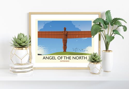 Angel Of The North, Gateshead - 11X14” Premium Art Print