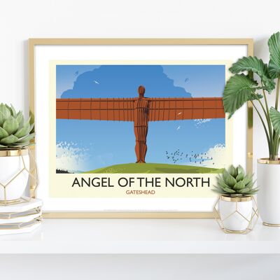 Engel des Nordens, Gateshead – Premium-Kunstdruck im Format 11 x 14 Zoll