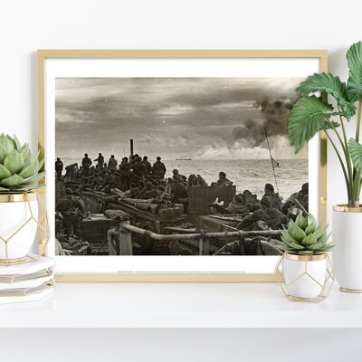 Foto aus dem 2. Weltkrieg (Soldaten in Panzern) – 11 x 14 Zoll Premium-Kunstdruck