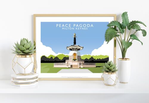 Peace Pagoda, Milton Keynes- Richard O'Neill Art Print