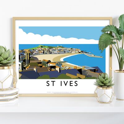 St Ives dell'artista Richard O'Neill - 11 x 14" stampa d'arte premium