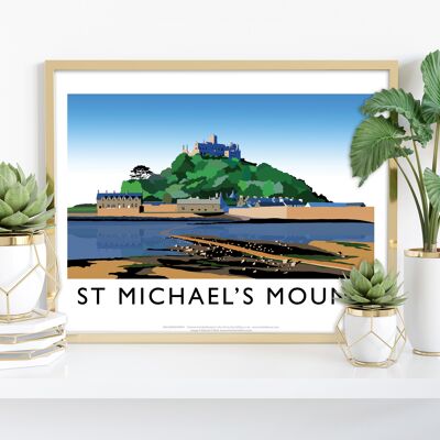 St Michael's Mount von Künstler Richard O'Neill - Kunstdruck