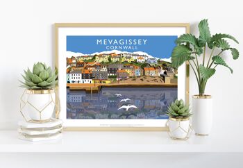 Mevagissey, Cornwall par l'artiste Richard O'Neill - Impression artistique