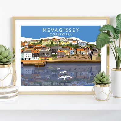 Mevagissey, Cornwall par l'artiste Richard O'Neill - Impression artistique