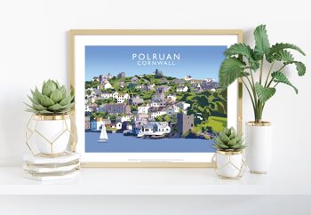 Polruan, Cornwall par l'artiste Richard O'Neill - Impression artistique