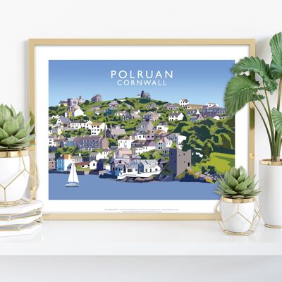 Polruan, Cornualles por el artista Richard O'Neill - Lámina artística