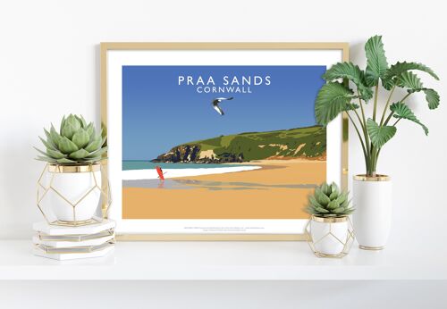 Praa Sands, Cornwall By Artist Richard O'Neill - Art Print