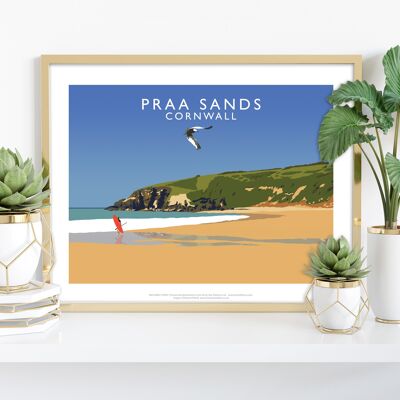 Praa Sands, Cornwall par l'artiste Richard O'Neill - Impression artistique