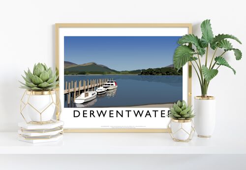 Derwentwater By Artist Richard O'Neill - Premium Art Print