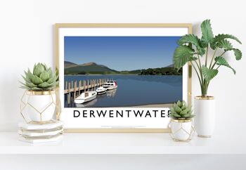 Derwentwater par l'artiste Richard O'Neill - Impression d'art premium